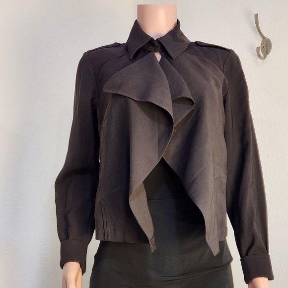 SIMPLY Vera Vera Wang Draped Front Jacket Size: Small - Picture 1 of 12